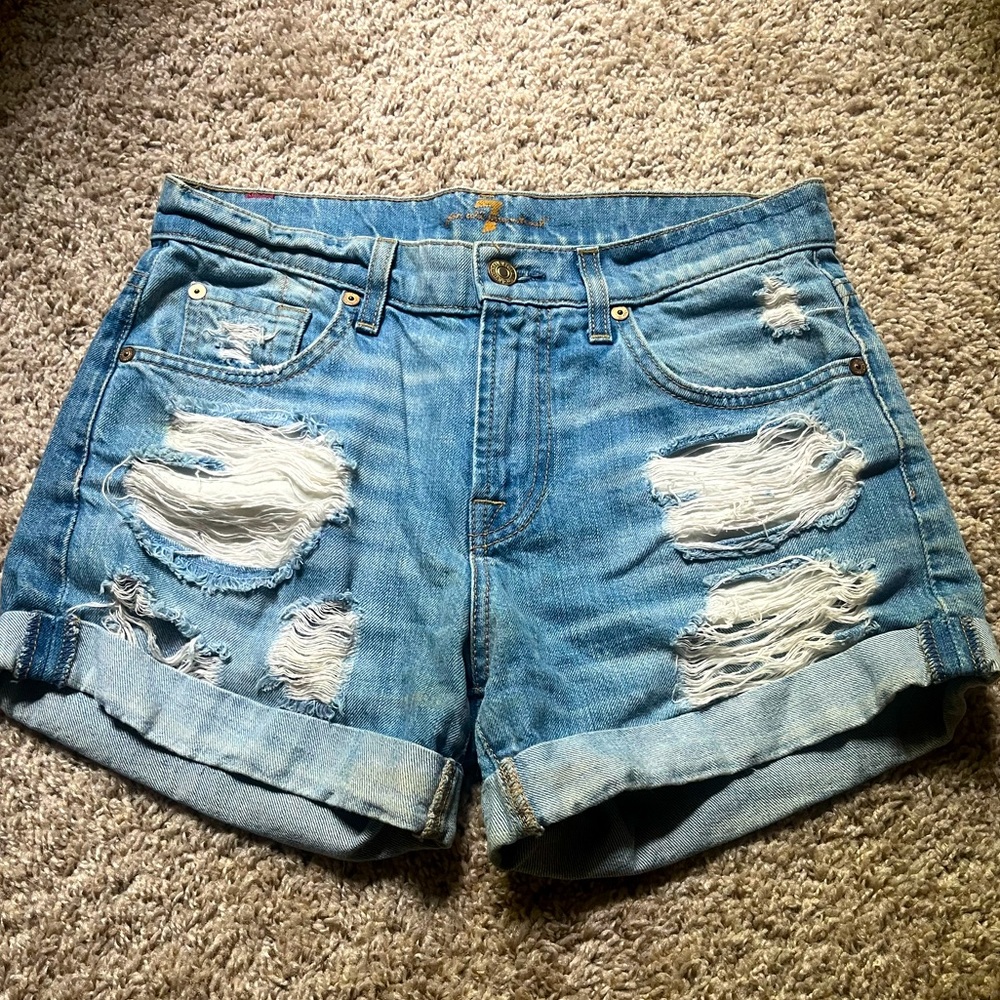 7 for all Mankind denim shorts